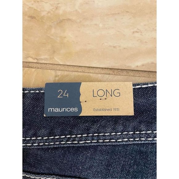 NWT Maurices Denim Jeans Size 24 Long - Picture 6 of 6